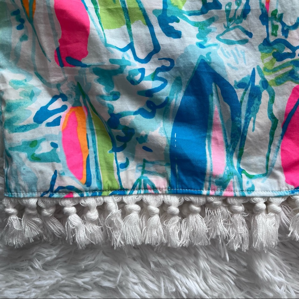 Lilly Pulitzer | Like New! β¨ Marble Beach and Bae Sunglow Sailboat Fringe Dress - Picture 8 of 11